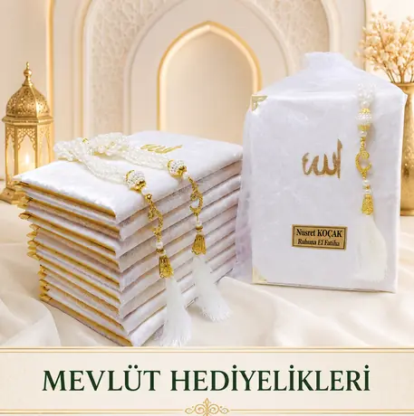 Tül Keseli Kadife Yasin Seti