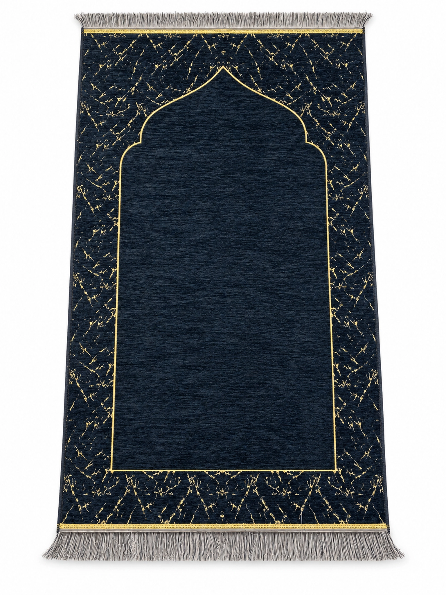Şönil Düz Saçak Ebruli Yasemin Seccade