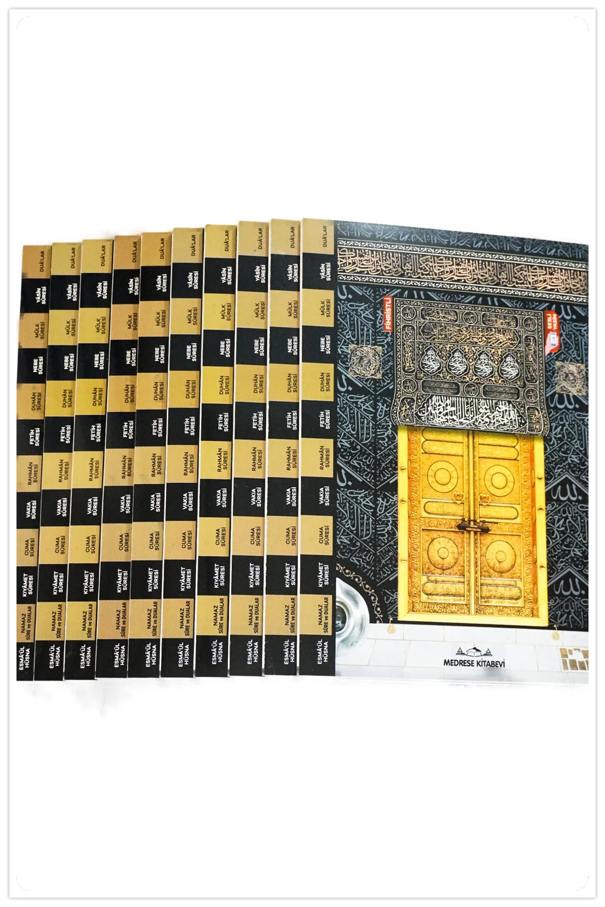 Yasin Kitabı Orta Boy Kabe Desenli - 80 Sayfa - Karekod Sesli Dinleme (Doğum, Cenaze, Mevlüt Hediyelik)