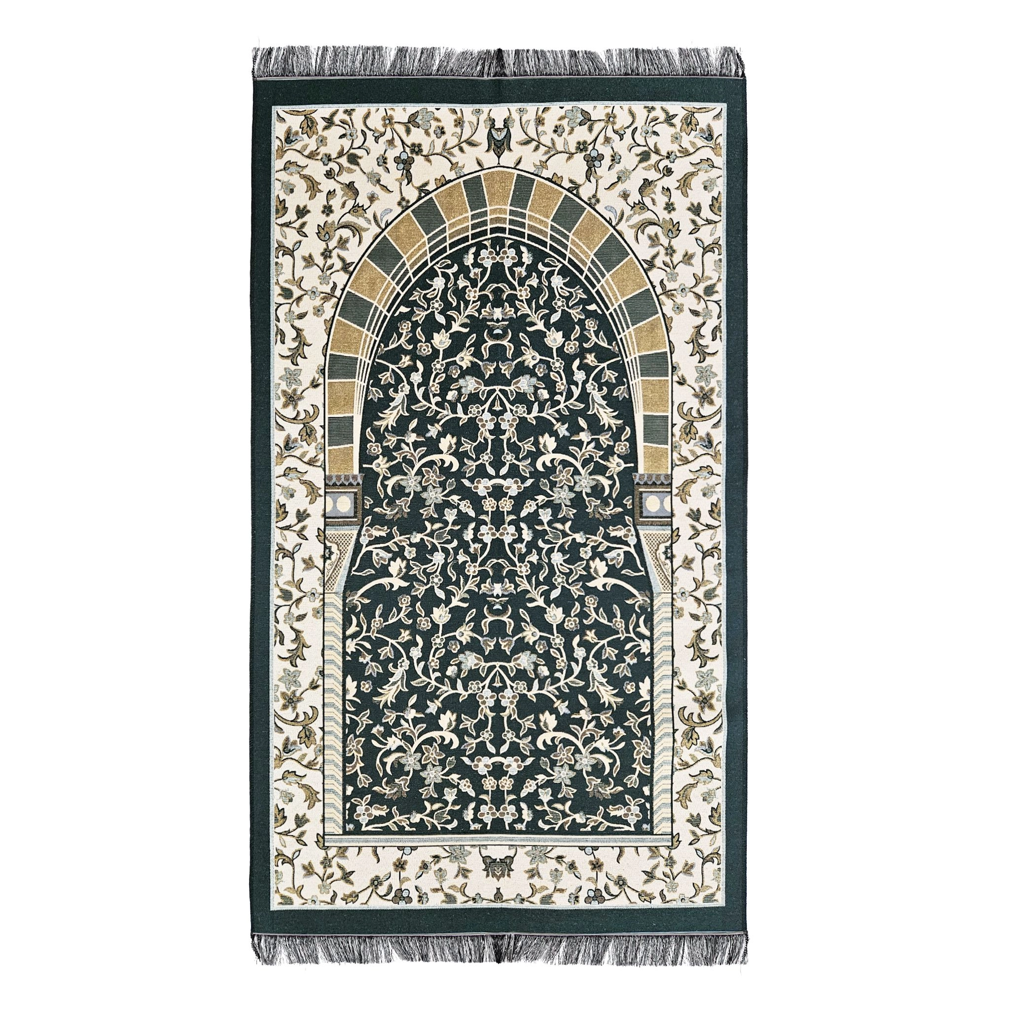 Pamuk Ravza Desen Turkuaz Seccade (70x120 cm)