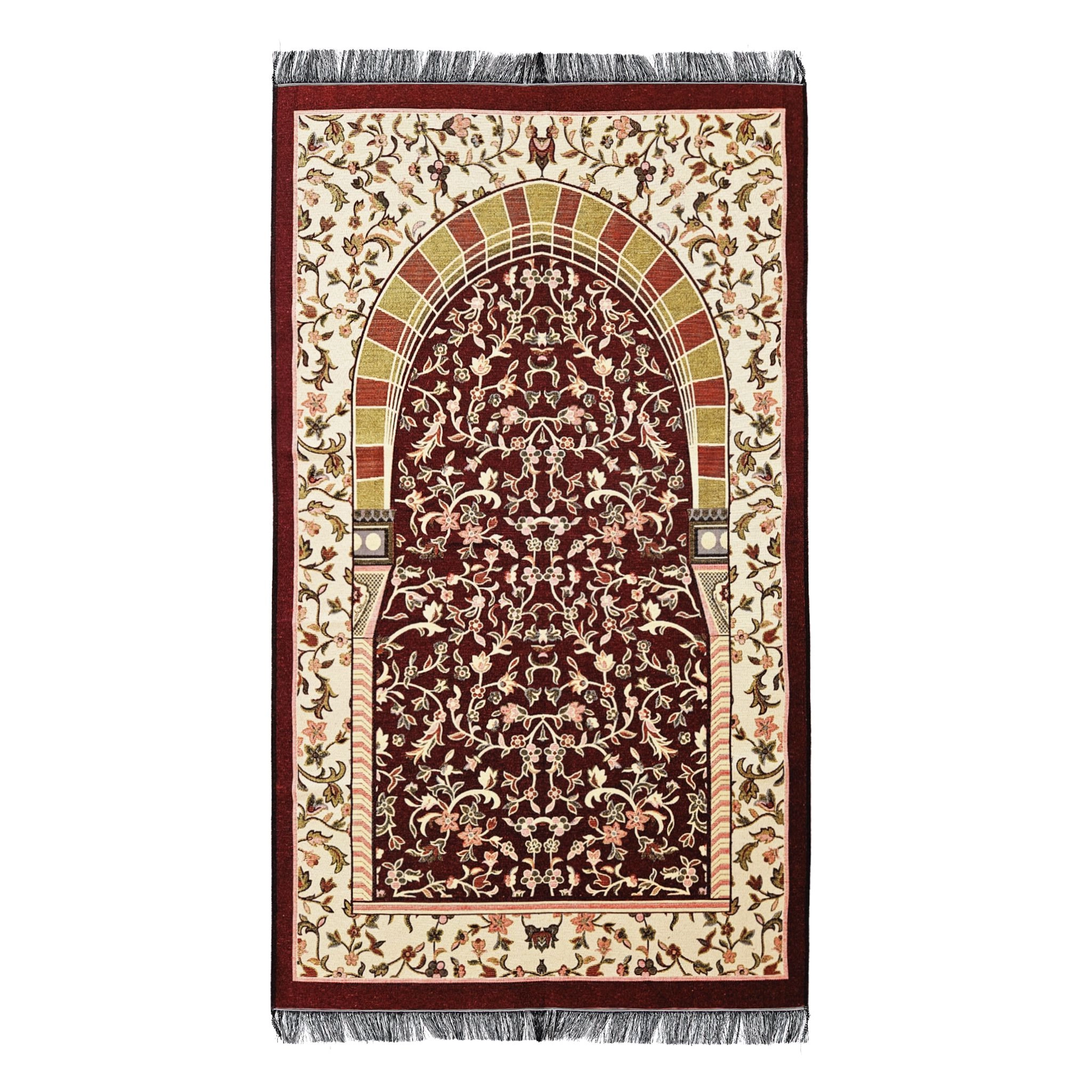 Pamuk Ravza Desen Turkuaz Seccade (70x120 cm)