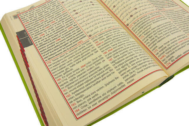 Kuranı Kerim ve Satır Arası Kelime Kelime Türkçe Okunuşlu ve Meali - 5 Özellikli - Mealli Kuran - Orta Boy - Haktan Yayınları