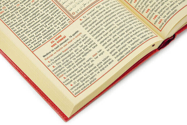 Arapça Türkçe Okunuşlu ve Mealli Kuranı Kerim - Üçlü Kuran - Orta Boy - Seda Yayınevi - Bilgisayar Hatlı