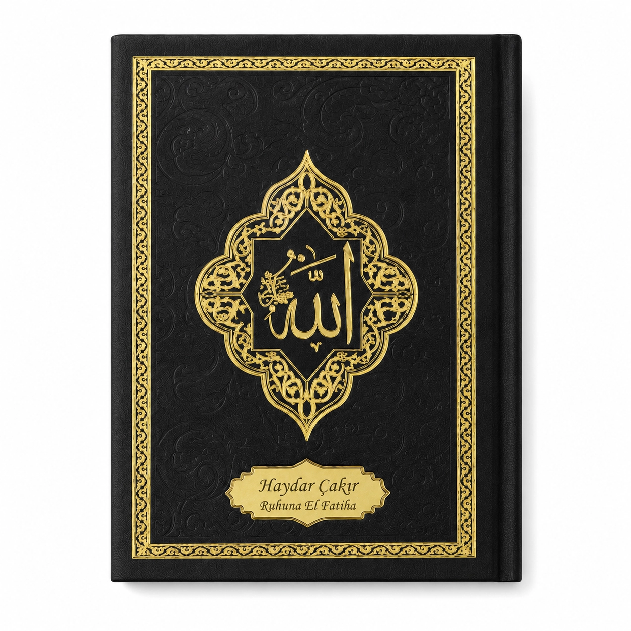 İsme Özel Pleksili Deri Ciltli Yasin Kitabı - 128 Sayfa Çanta Boy (Fihristli)