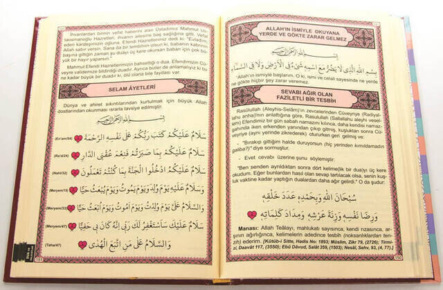 Ciltli Yasin Kitabı - Orta Boy - 224 Sayfa - Şifa Duaları - Münacaat Cüzü - Mevlit Hediyeliği