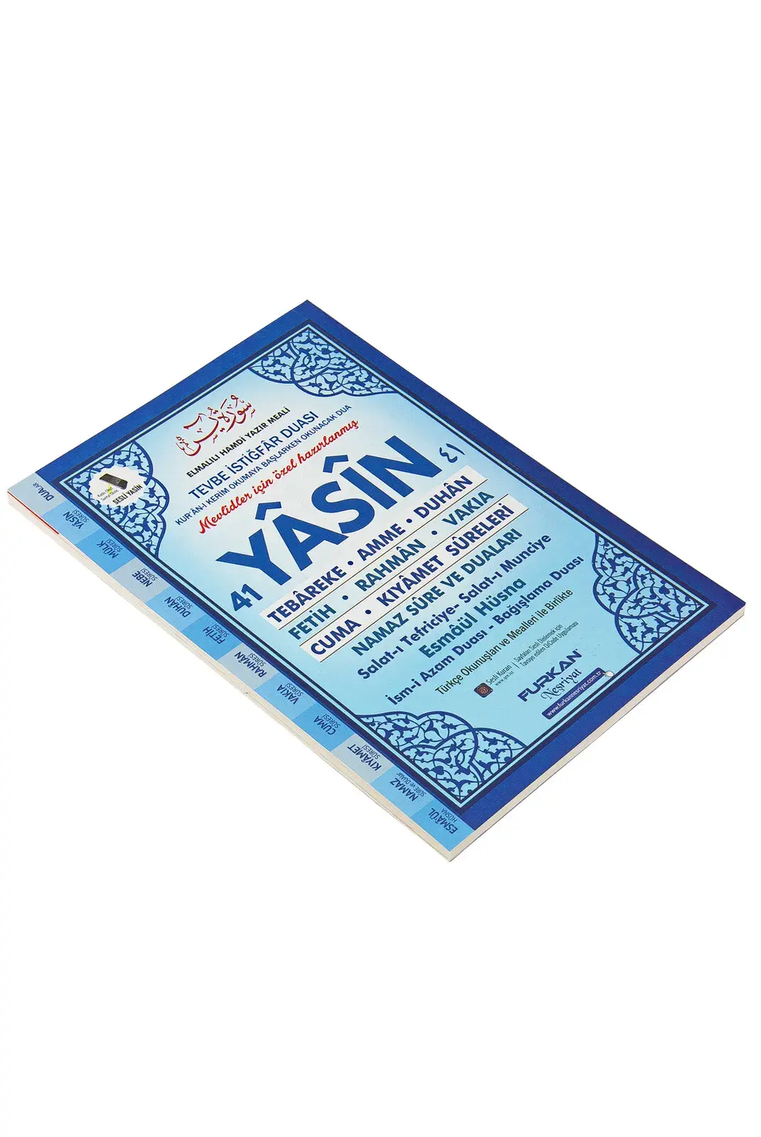 Ekonomik 41 Yasin Kitabı | Çanta Boy, Mavi | Mevlid ve Taziye Hediyeliği