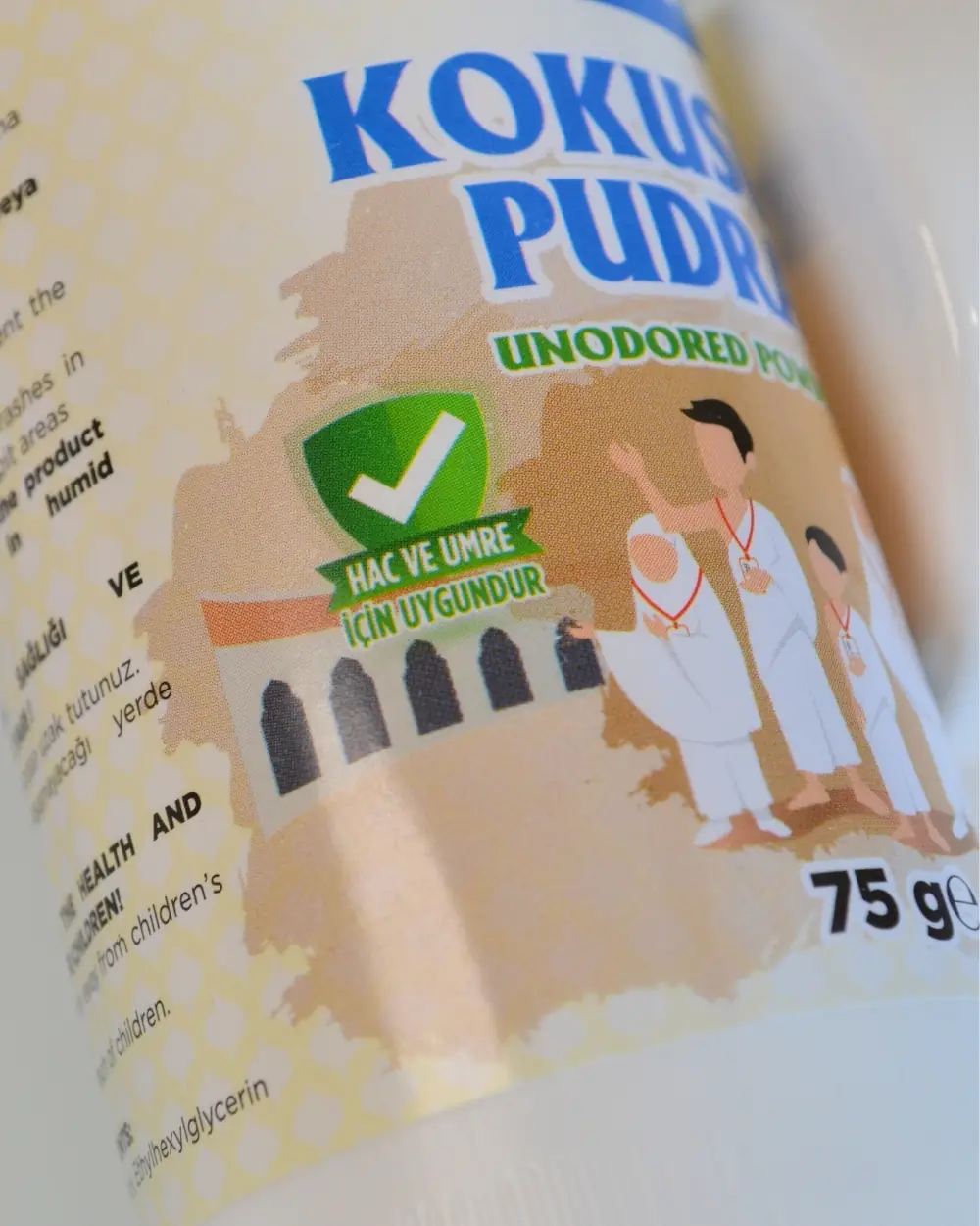 Kokusuz İhram Pudrası 75 gr - Pişik ve Tahriş Önleyici