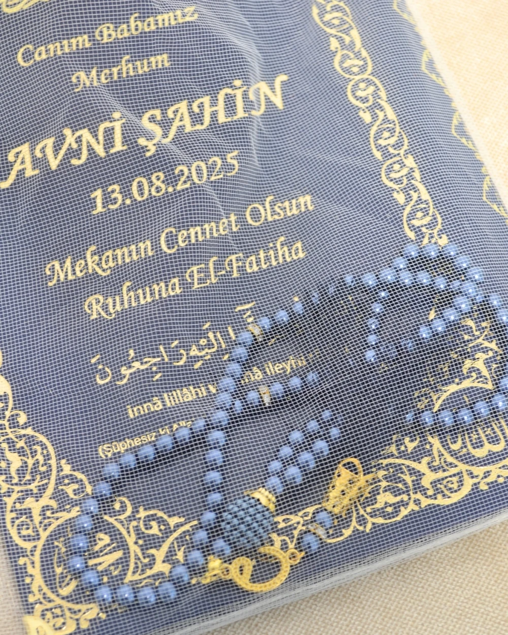 Kişiye Özel İsimli Yasin Kitabı Seti | Ciltli 192 Sayfa & İnci Tesbihli Mevlit Hediyesi