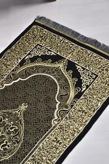 Pamuk Tafta Seccade Siyah - Yumuşak Dokulu Namazlık