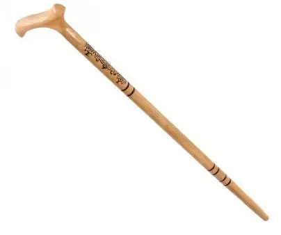 Ahşap İşlemeli Saplı Baston
