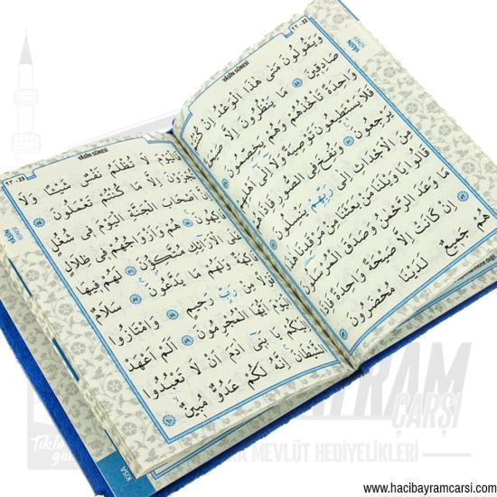 İsime Özel Kadife Yasin Kitabı - Lacivert