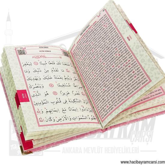 İsime Özel Kadife Yasin Kitabı - Pembe