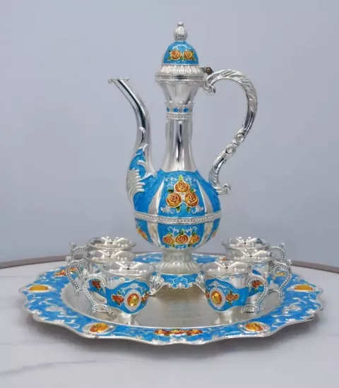 Hac ve Umre Hediyelik Zemzem Takımı - Gümüş Renk Sunumluk