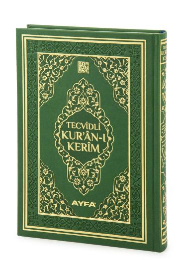 Tecvidli Kuranı Kerim - Termo Deri - Orta Boy - Yeşil Renkli - Ayfa Yayınevi - Bilgisayar Hatlı