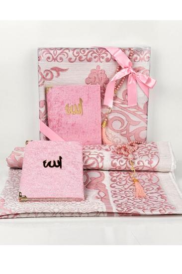 Kutulu Secadde Yasin Tesbih Seti - Pembe