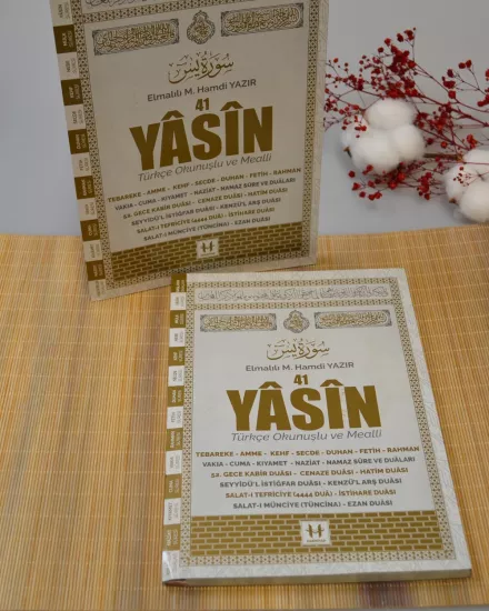 Türkçe Okunuşlu ve Mealli 41 Yasin Dua Kitabı (Orta Boy Siyah)