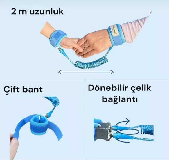 Hac ve Umre Çocuk Kaybolma Önleyici Güvenlik Bilekliği