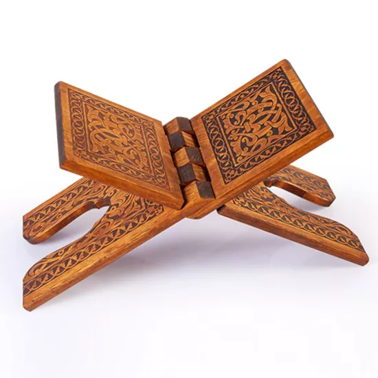 Yakmalı Ahşap Rahle 45 cm | Katlanır Kuran Okuma Rahlesi Fiyatları