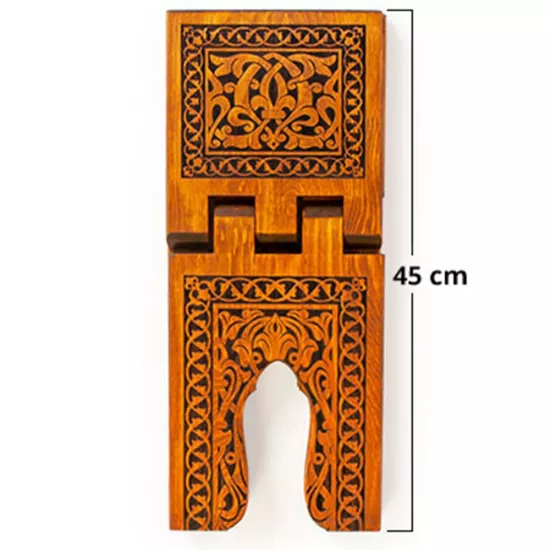 Yakmalı Ahşap Rahle 45 cm | Katlanır Kuran Okuma Rahlesi Fiyatları