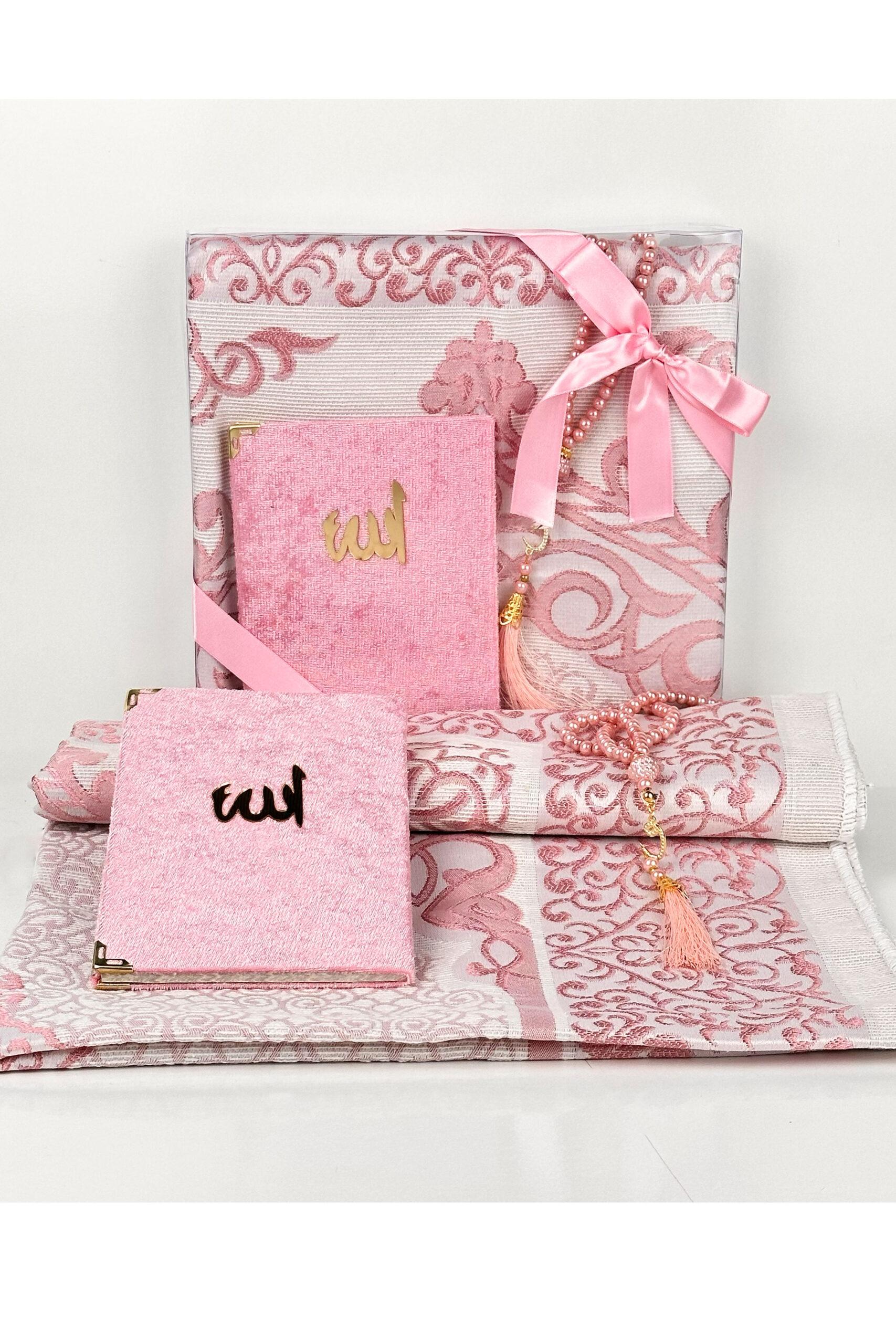 Kutulu Secadde Yasin Tesbih Seti - Pembe