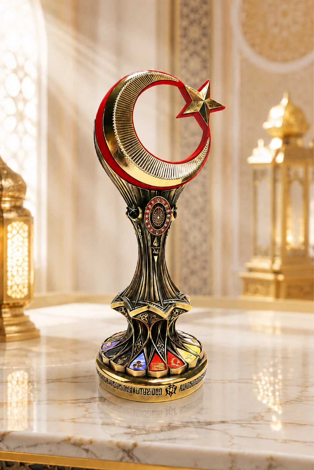 TÜRKBOYTU Antik Sarı Battal Boy Biblo Özel Kutulu