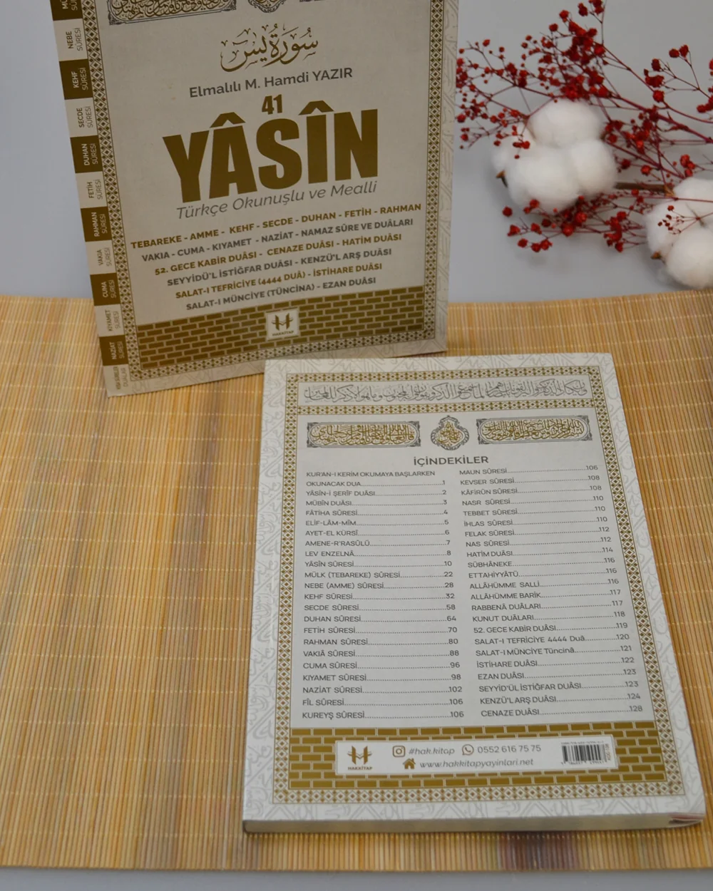 Türkçe Okunuşlu ve Mealli 41 Yasin Dua Kitabı (Orta Boy Siyah)