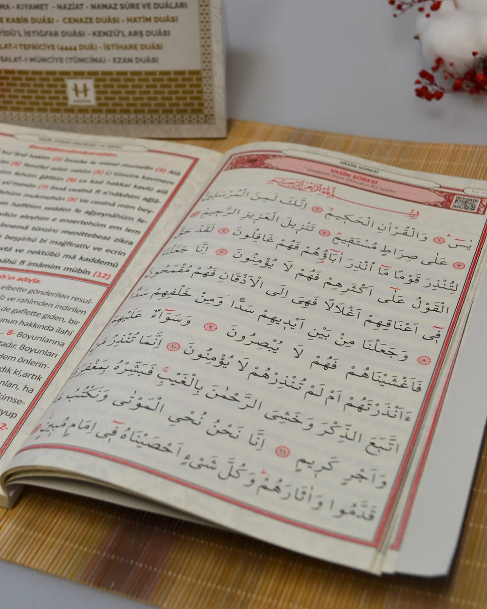 Türkçe Okunuşlu ve Mealli 41 Yasin Dua Kitabı (Orta Boy Siyah)