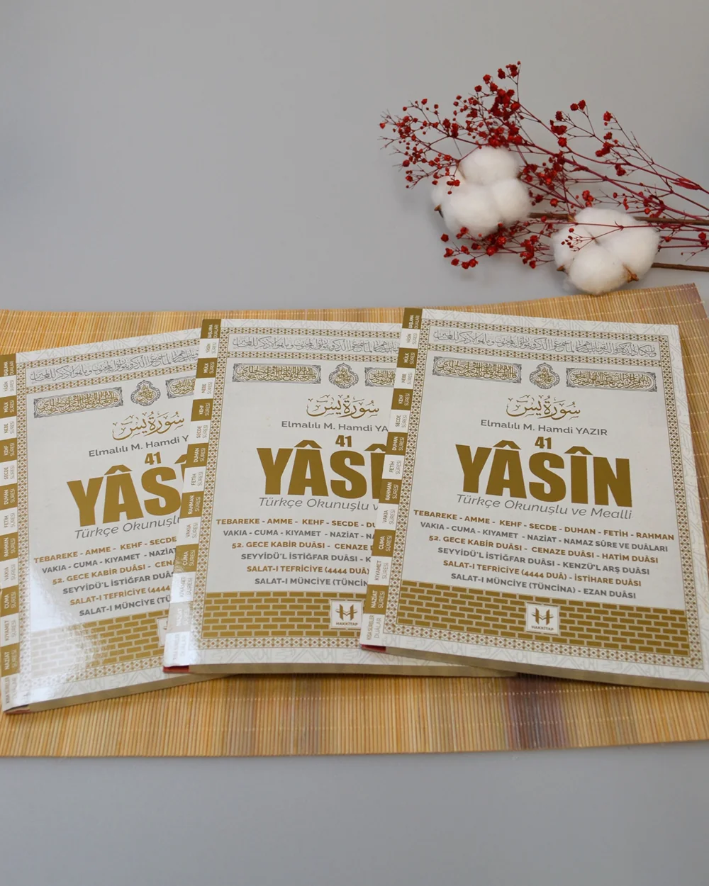 Türkçe Okunuşlu ve Mealli 41 Yasin Dua Kitabı (Orta Boy Siyah)