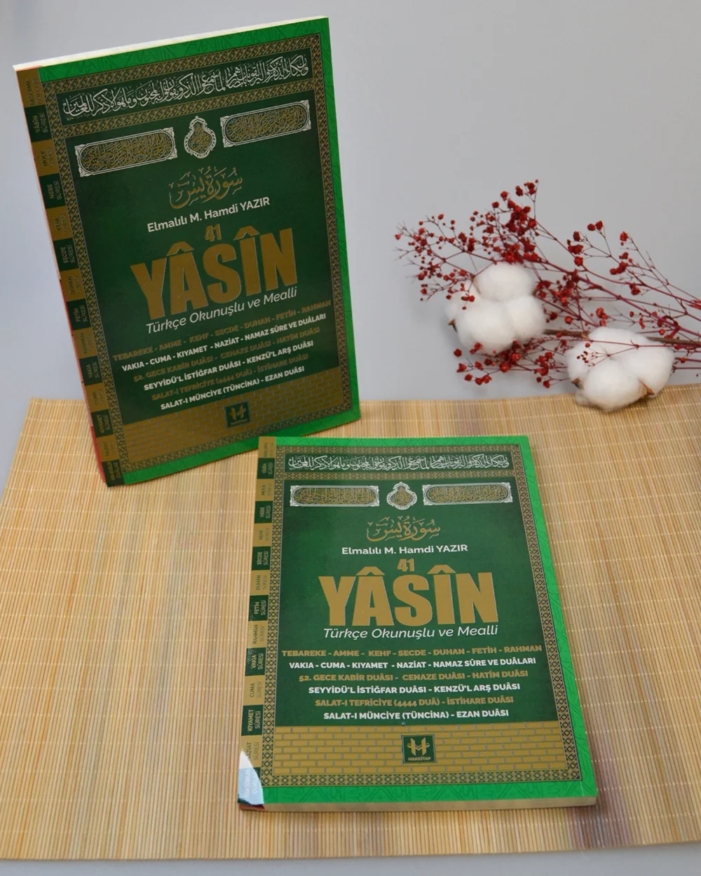 Türkçe Okunuşlu ve Mealli 41 Yasin Dua Kitabı (Orta Boy Siyah)