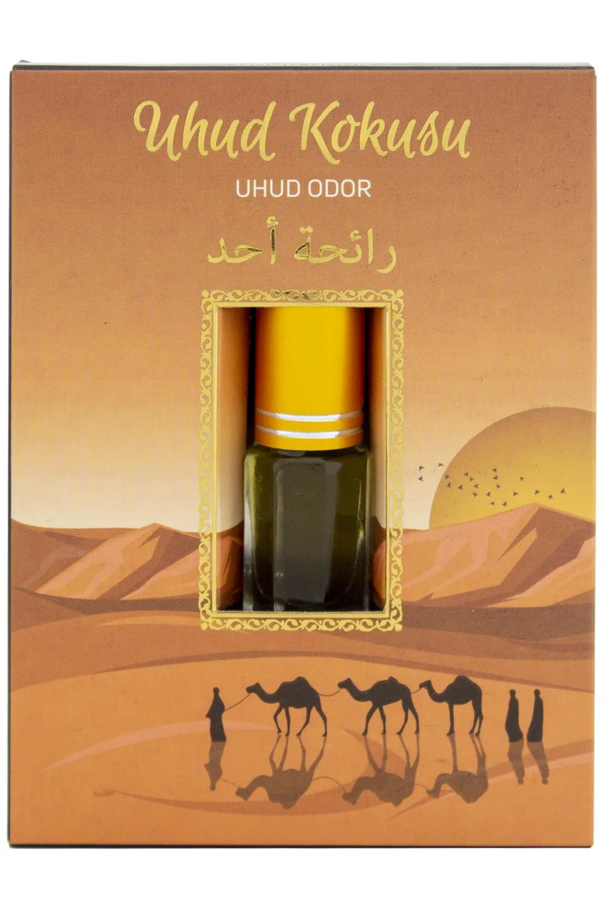 Uhud Kokusu Alkolsüz Esans 3 ml - Altın Varaklı Özel Tasarım Kutulu