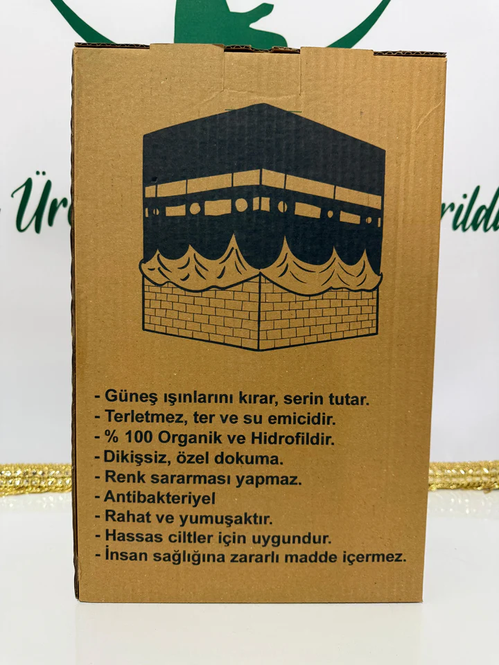 Ehl-i Müslim Lüks İhram Seti - %100 Pamuk Müslin, Terletmeyen Özel Dokuma