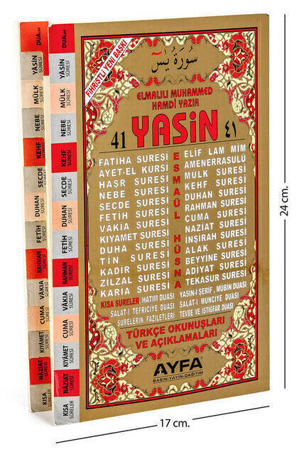 Yasin Kitabı - Orta Boy - 128 Sayfa - Fihristli - Ayfa Yayınevi - Mevlid Hediyeliği